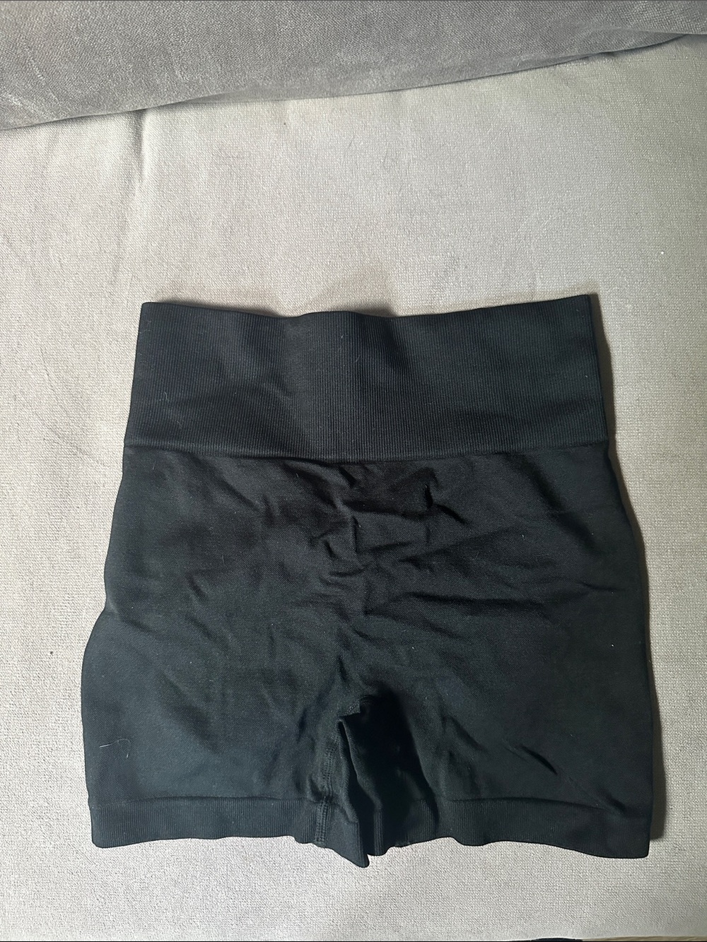 Women's High-Waist Black Bike Shorts